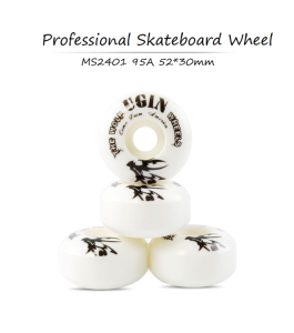 Original Wild Wolf 52mm Pro Skateboard Wheel 4Pcs Anti Shock Resilient PU For Variety Roads
