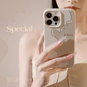 Artistic Face Shockproof Casing IPhone 7 8plus X XR XS Max 11 12 13 Pro Max 15 15plus 15pro 15promax 14 14plus 14pro 14promax TPU Back Mobile IPhone Case