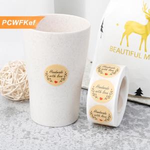 【PCWFKef】 500 cái Cảm ơn bạn dán con dấu nhãn Vòng giấy nhãn sticker cho trang trí