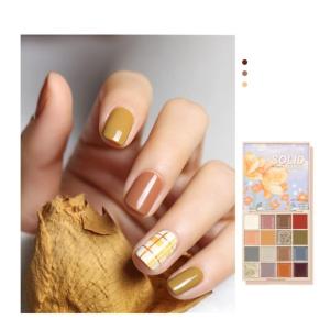 16in1 Solid Gel Nail Polish PaletteCream Pudding-Gel Polish UV Soak Off Gel Nail Art DIY Manicure Design for Home-Salon