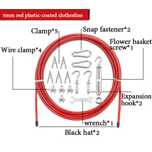 Clothesline outdoor clothesline drying was bold wire rope rope the balcony to bask in the quilt line dormitories hang the garment line curtain rope