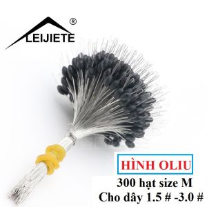 Set 300 hạt chặn phao LEIJIETE - Chặn phao câu cá chuyên dụng