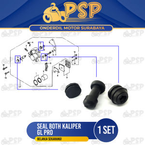 Seal Both Kaliper GL Pro (Harga Per Set Isi 3) - Karet Sil Siel Boot Bot But Caliper Usus Cakram