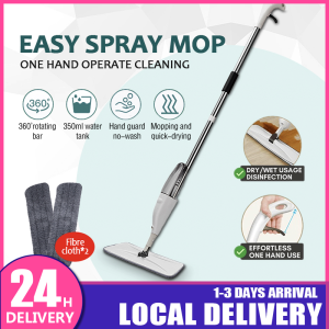 Easy Spray Mop Water Cleaning with Pad Mop Pad Mop Washable Microfiber Clean Degerming Spray Mop Lantai Persembur 2in1 Mop Mop Persembur 拖把