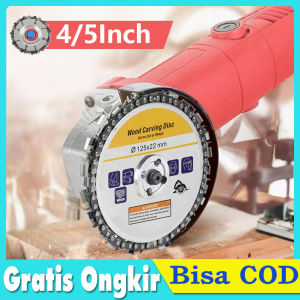 5 inch Wood Carving Disc For Angle Grinder Mata Gerinda Chain Saw Pahat Graji