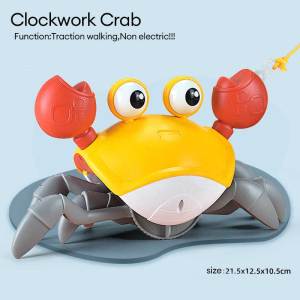 Baby Toys Dancing Walking Moving Sensory Induction Crab OctopusToys with Music & Light Interactive Tummy Time Crawling Toy for 0-6 6-12 Months Boys Girls Gifts
