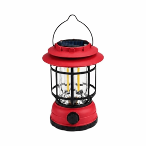 FOUNDTWO Battery Powered Solar Camping Light USB Rechargeable Waterproof Solar Emergency Lamp Super Bright Adjustable Brightness Solar LED Tent Light Outdoor