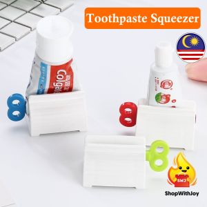 【ShopWithJoy】Toothpaste Squeezer Holder Toothpaste Dispenser Clip Roller Ubat Gigi Dispenser Home Bathroom Tool 挤牙膏器