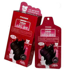 Hộp 5 gói gội phủ bạc tạo màu tóc Pyeonan – hàng nhập từ Hàn Quốc