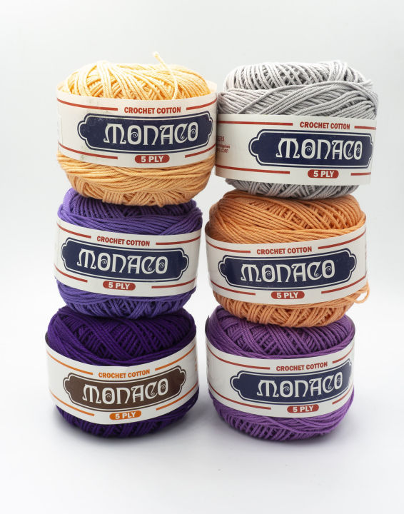 5 Ply Monaco Crochet Thread PART 1 Lazada PH