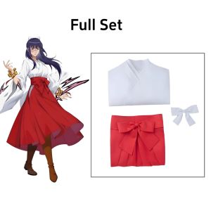 Jujutsu Kaisen Iori Utahime cosplay Japanese kimono cosplay anime women clothing manga exhibition performance costumes red pants white top S/M/L/XL/XXL