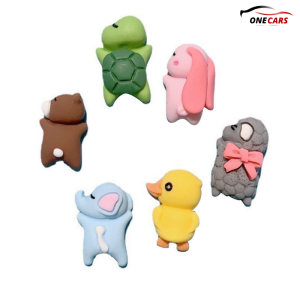 Bộ 6 Con Bọ Mini Kèm Keo Dán Trang Trí Xe Decor Bàn Học Dễ Thương