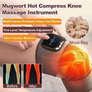 Moxibustion Heating Knee Massager AntiCold Heating Knee Vibration Heating Relief Arthritis &amp Joint Pain