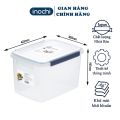 Thùng đựng thực phẩm - Thùng nhựa đựng thực phẩm - Thùng nhựa đựng thực phẩm to - Thùng Đựng Thực Phẩm Hokkaido 10L-18L-30L các loại đồ khô để tủ lạnh Chính Hãng Inochi. 