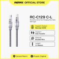 Kabel Type C to Lightning 30W Remax RC-C129 Boundless Fast Charging Cable 1.2M Garansi. 