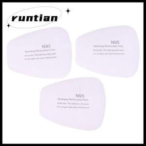 runtian 20Pcs 5N11 Dust Cotton Filter Paper For 6200 7502 6800 Chemical Spraying Painting Respirator Gas Mask Accessories