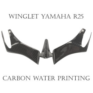 Winglet R25 Carbon Water Printing Winglet Yamaha R25 Karbon Celup