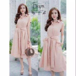 ( C0D ) MM DRESS WILO / DRESS SANTAI WANITA - SINGLET DRESS SEKUTUT