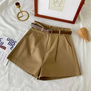 High Waist Shorts For Women Loose Wide-leg Korean Style Casual Thin Hot Pants