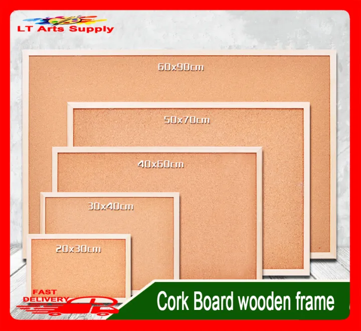 30cm X 40cm Cork Board Wooden Frame (#603) | Lazada Philippines