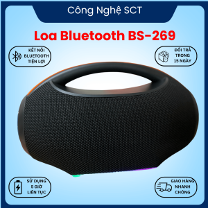 ( LOA GIÁ RẺ ) Loa Không Dây BS-269 Bluetooth – Âm Thanh To Rõ Có Tay Cầm Tiện Lợi – Dễ Mang Theo Tận Hưởng Âm Nhạc Mọi Lúc Mọi Nơi