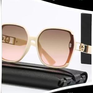 AU2026 New G Womens sunglasses UV protection stylish and versatile suitable for larger faces with a high-end look