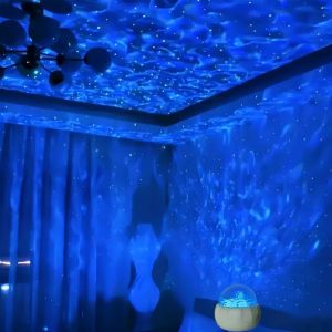 Starry Projector Light Aurora LED 360 Rotatable Dynamic Romantic Atmosphere Lamp Ambient Night Light
