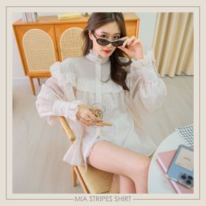 icyicy Mia Stripes Shirt #TI13901