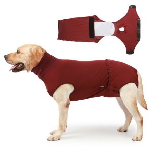 OUTOPEN Breathable Dog Recovery Suit Elastic Washable Dog Physiological Pants Post Operative Care Adjustable Pet Underwear Postoperative Care