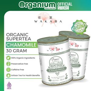 Supertea Chamomile WAKABA Teh Herbal untuk Kesehatan ajntung dan bebas kafein - 30g