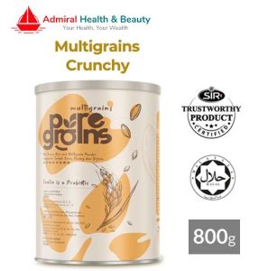 PureGrains Multigrains Crunchy 800g with Inulin /DHA / 18 Grains / Natural Stevia / Halal