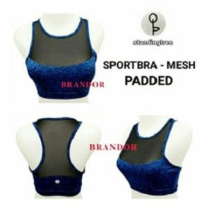 Brandor - Mesh Sports Bra Padded / Ada Busa bisa dilepas - Bra Olahraga Wanita ( STBS06 )