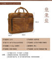 Royal Bagger New 15inch Laptop Bag for Men Genuine Cow Leather Casual Retro Handbag Business Briefcase Large Capacity Crossbody Bag. 