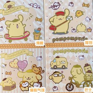 {Ready Stock} Sanrio Cartoon Square Notebook Journal Handbook Kuromi Melody Cinnamoroll Pudding Cute Girl Student Notepad
