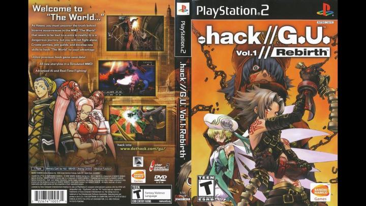 PS2 Dot Hack Gu Vol 1 Rebirth Playstation Adventure Game Antique