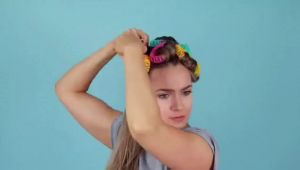 QY 14PCS Plastic Hair Curly Curler Magic Donut Rollers Circle Spiral Roll Wave Hairstyle Maker Wave DIY Hair Accessory