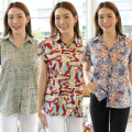 เสื้อเชิ้ตคอปก  เสื้อแขนสั้น น่ารักมาใหม่ สาวๆวัยทำงานห้ามพลาด ใส่ไปทำงานก็ดูสุภาพนะ. 
