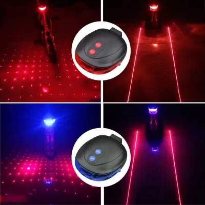 Lampu Belakang Sepeda / Lampu Sepeda LED Strobo / Laser Sepeda / Lampu Laser Sepeda / Laser Tail Light Strobo 2 Warna