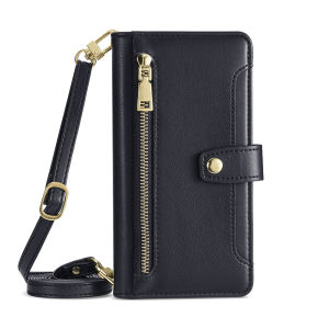 [ChuYH.] for Samsung Galaxy A07 A17 A37 A57 4G 5G Wallet Case with Long + Short Straps PU Leather Book Cover with Card Pockets