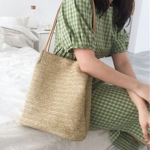 2026 Rattan Beach Straw Bag Korean Shoulder Bag Rattan Sling Bag Hand Woven Bali Bag