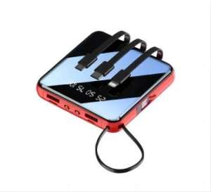 SG【READY STOCK】30000mAh Power Bank Portable powerbank Fast Charging Full Screen Built-in 3 Cables Powerbank External Battery 充电宝