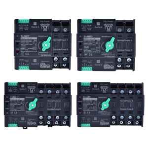 Nhỏ đôi nguồn chuyển Thiết bị chuyển mạch 125A chống cháy ABS PC nhà ở Tự động sao lưu phục hồi cho sử dụng công nghiệp