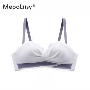 MeooLiisy Multiway Strapless Bras Thick Cup Women Push Up Splice Underwear Wireless Seamless Girl Beauty Back Brassiere Breast Petals