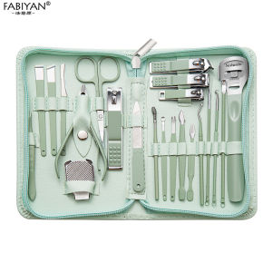 Nail Clipper Set Stainless Steel Nail Cutter Nail Files Scraper Remove Calluses Manicure Pedicure Tool Clean Ear Cuticle Grooming Tool  Eyebrow Trimmer Beauty Tool Kit
