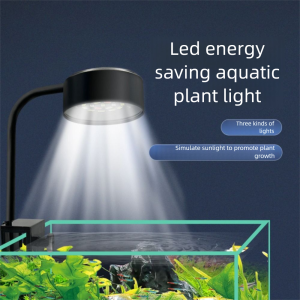 JOYPICKS กันน้ำกันน้ำได้ โคมไฟตู้ปลาแบบหนีบขนาดเล็ก งอได้90องศา โหมด3สี โคมไฟแบบหนีบสำหรับตู้ปลา ใช้งานได้จริง การประหยัดพลังงาน ไฟตู้ปลา LED ของตกแต่งบ้าน