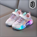 Sepatu Sneakers EILA Lampu LED Anak usia 1 2 3 4 5 6 tahun / Sepatu Kets Tali Perekat Anak Balita Cowok Cewek Motif Keren / Sepatu MENYALA Anak Laki Laki Perempuan Fashion Sport / Sepatu Baby Casual Wanita Pria Sol Menyala / Sepatu Running Anak LED Trendy. 