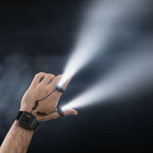 Hands Free Rechargeable LED Finger Flashlight Ring Wrist Light Type C Portable Torch for Mechanics Repairing Fishing Camping Running Dog Walking Gifts for Men Dad