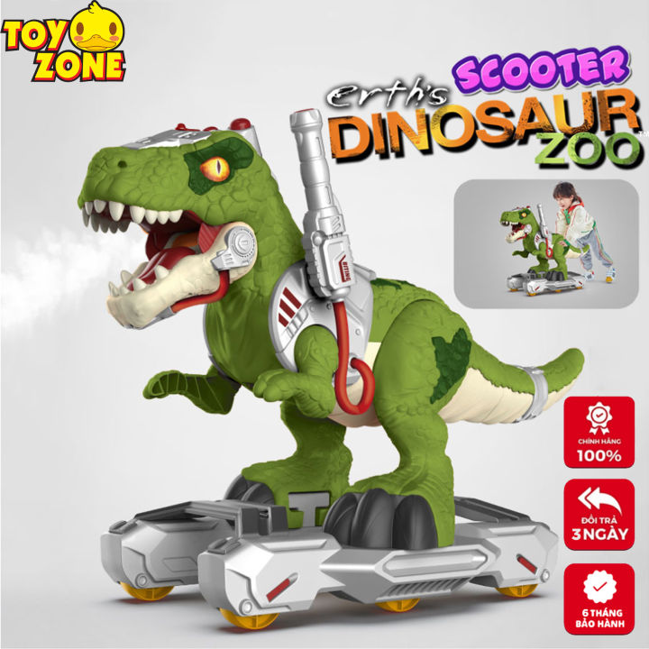 Xe Đồ Chơi Khủng Long Tyrannosaurus Rex Cho Bé,Xe Khủng Long Chòi