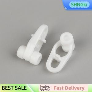 SHNGki 50pcs Of Lightweight Curtain Rail Sliding Wheel Hook Type Universal Straight Rail Curved Rail Slider Curtain Hook Ring