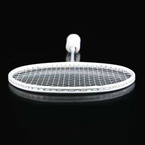 Badminton Racket Training Single 4U 24lbs Carbon Firber Rod Aluminum Alloy Frame No Deformation Suitable For Daily Training